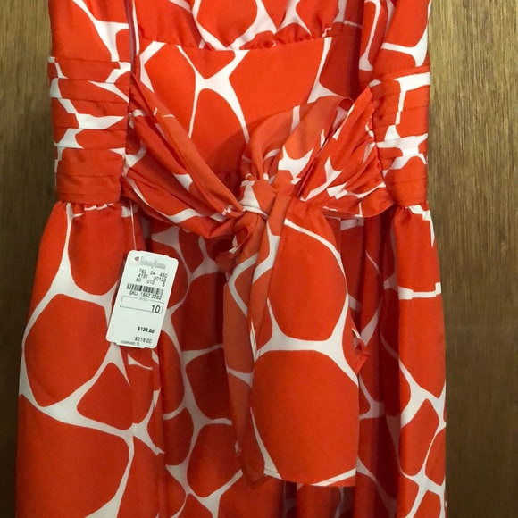 Susana Monaco Giraffe Print Pleated Dress NWT - Picture 6 of 7